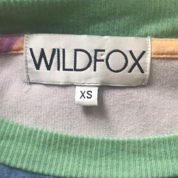 WILDFOX COUTURE 70’S RAINBOW CAMDEN TOP - Picture 3 of 5